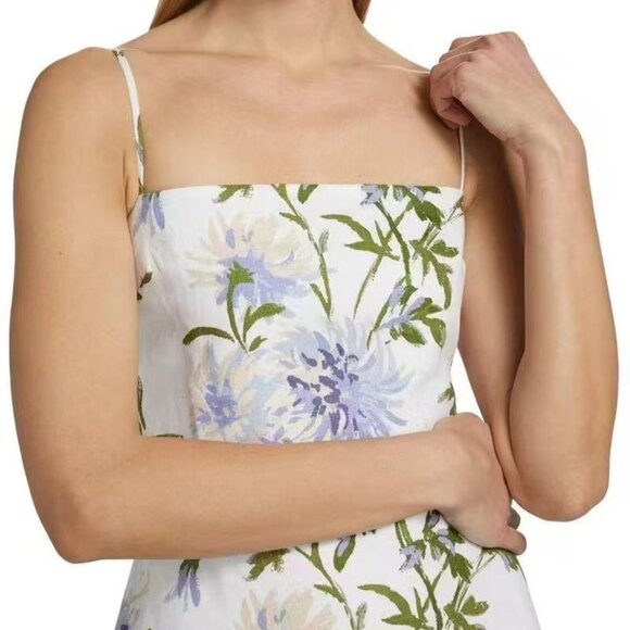 Reformation Frankie Linen Dress - Serenity - Picture 4 of 14